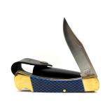 Buck 110 Custom Folding Knife with Leather