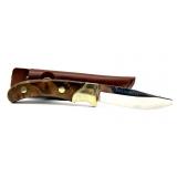 Camco Leupold Knife with Leather Sheath