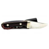 Handmade Custom Finstad Knife with Leather
