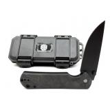 Blade Brigade Knife with UV Reactive Carbon Fiber