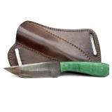 970 Bladeworks Rifle Co Damascus Blade Knife with