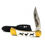Buck 110 Custom Deer Design Folding Knife with