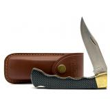 Buck 110 Custom Folding Knife with Leather