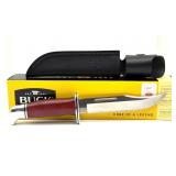 Buck 119 Knife with Leather Sheath and Original
