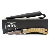 Custom Buck 101 Knife with Leather Sheath and