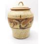 Pottery Jar with Lid 11"