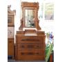 Antique Dresser/Vanity with Stone Piece and More