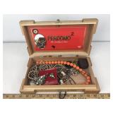 Cigar Box Purse w/ Jewelry