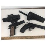 2 Replica Hand Guns w/ Holster