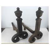 2 Vintage Fire Place Andirons