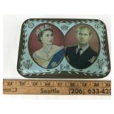 British Royalty Queen Elizabeth II Tin