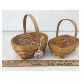 2 Longaberger Baskets 1999 & 2000