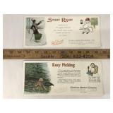 2 Challinor-Dunker Co Advertising Prints