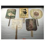 Set of 5 Vintage Advertising Fans