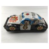 Toy Police Car Vintage Metal