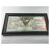 New South Brand Syrup Framed Advertisement Vintage