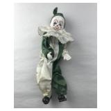 Green and White Clown Doll
