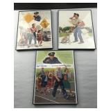 1950s Advertising Framed Crossing Guard