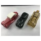 Set of 3 Vintage Avon Cologne Bottle Cars