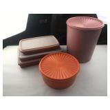 Set of 5 Vintage Tupperware Containers