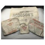Set of 6 Cloth Bank Bags