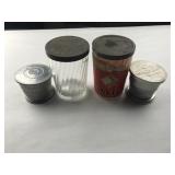 Set of 4 Tobacco Snuff Jars