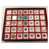 Box of Vintage Tokens