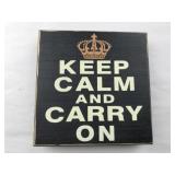 Keep Calm and Carry On Sign