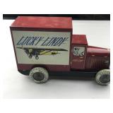 Lucky Lindy Tin Truck Toy