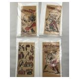 Davy Crocket Temporary Tattoos on paper