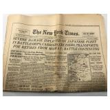 New York Times Newspaper WWII June 1942