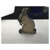 Handpainted Wooden Rabbit Decoration