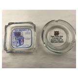 Set of 2 Advertising Ash Trays