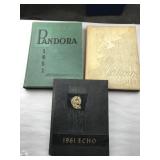 Set of 3 Old Yearbooks