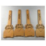 Set of Four AMECU Tiger Windshield Scrapers