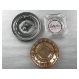 Set of 3 Advertising Ashtrays