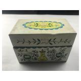 J. Chein Metal Recipe Box