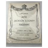 Miss Jackson County Pageant 1968 Flyers
