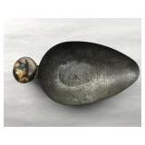 Flour Scoop w/ Decorative Button Vintage