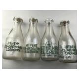 Set of 4 Athens Creamery