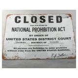Prohibition Sign
