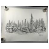 Set of 3 Texaco Marketing Prints 1977