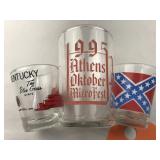 Set of 3 Themed Shot Glasses