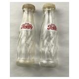 Pepsi Glass Salt and Pepper Shakers