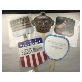 Set of 6 Vintage Advertising Fans