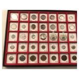 35 Vintage Tokens & Commemorative Coins