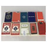 10 Vtg Packs of Playing Cards Delta United etc