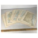 27 Vtg Maps States, Countries, and More