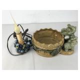 Elephant Ceramic Plant Holder & Candle Light
