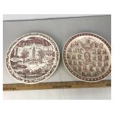 2 Collectable Plates Presidents & Louisiana Kilns
